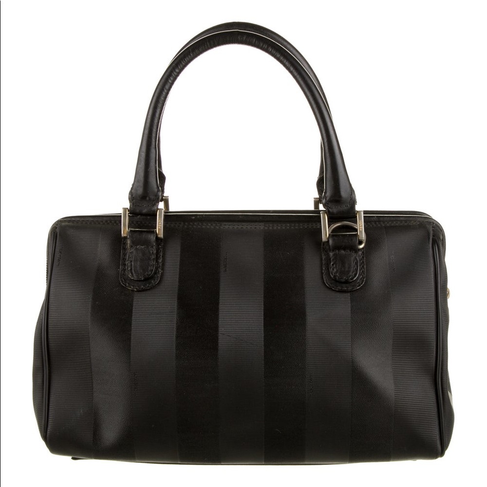 Fendi Vintage Pequin Mini Boston Bag - Picture 4 of 6